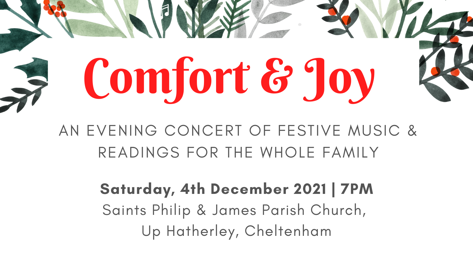 Comfort & Joy Christmas Concert